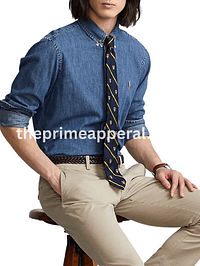 Casual Button Down Classic Denim Shirt