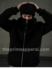 Balaclava Ninja Zipper Hoodie For Men