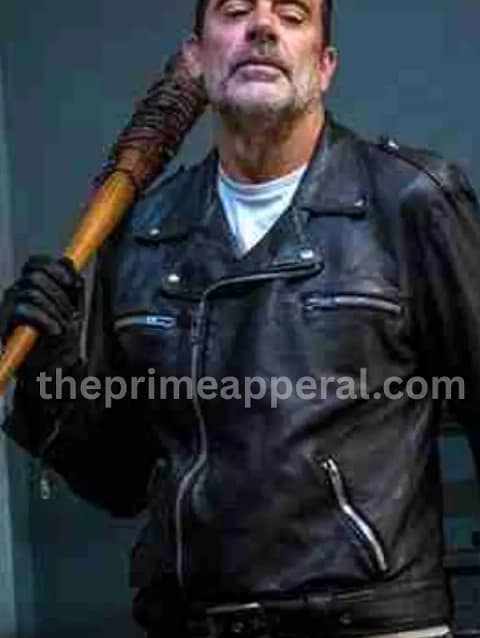 Negan The Walking Dead Black Leather Jacket