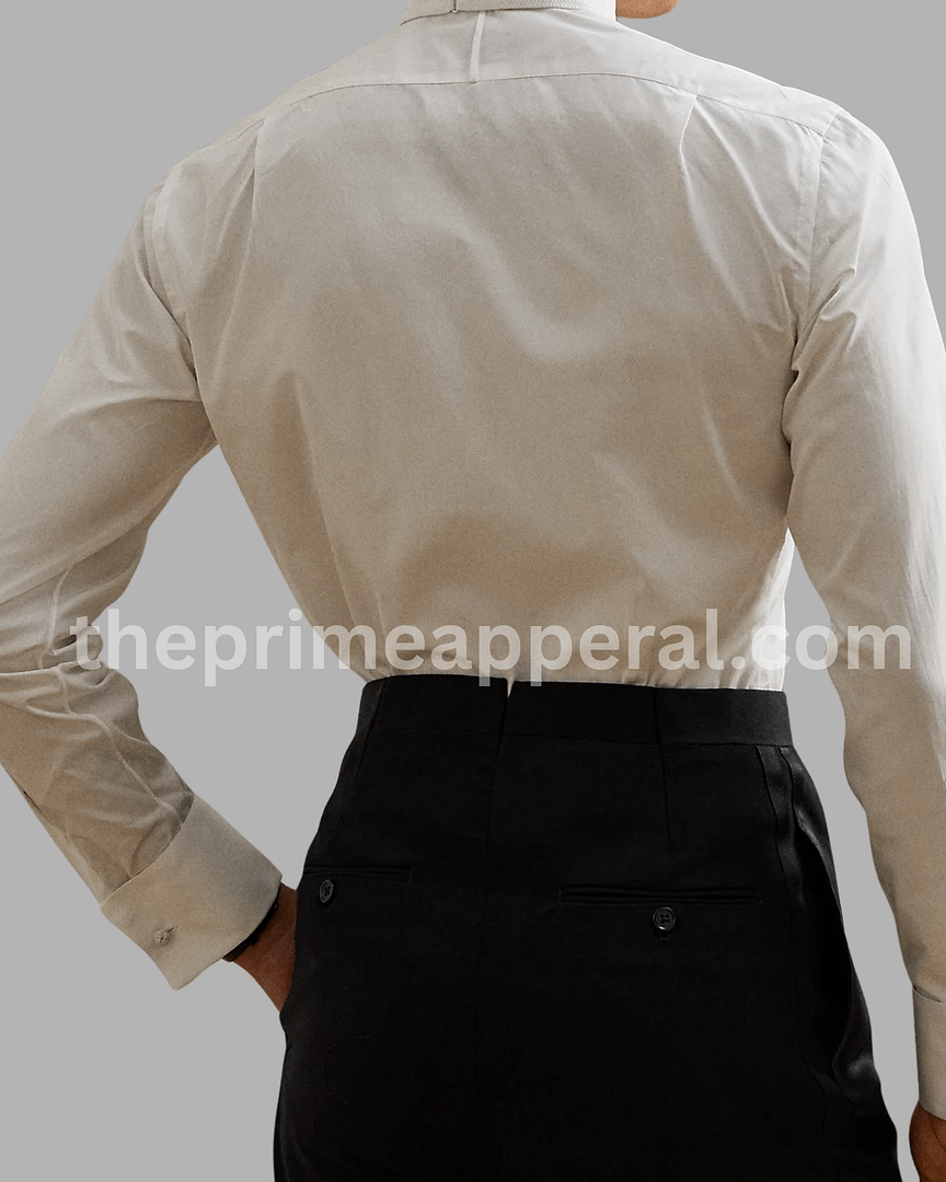 Handmade Wingtip Collar Poplin Dress