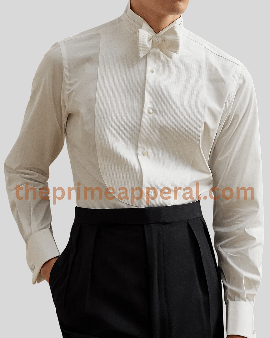 Handmade Wingtip Collar Poplin Dress Shirt